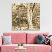 ヴィンテージ水車 キャンバスプリント (インサイチュ (リビング))