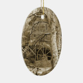 ヴィンテージ水車 セラミックオーナメント (右)