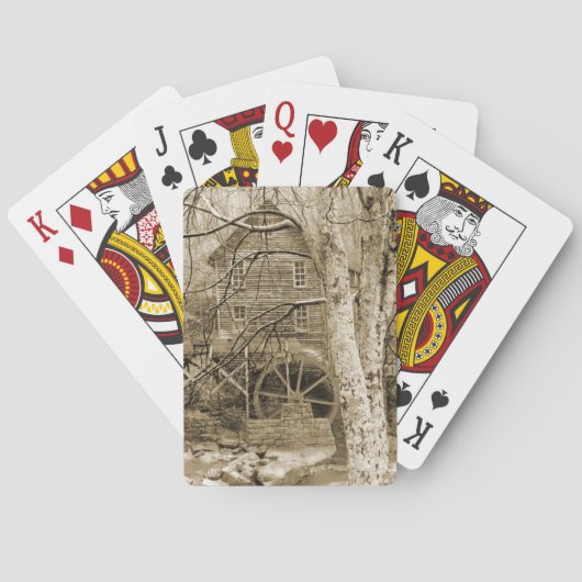ヴィンテージ水車 トランプ (裏面)