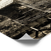 ヴィンテージ水車 ポスター (角)