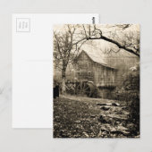 ヴィンテージ水車 ポストカード (正面/裏面)