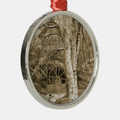ヴィンテージ水車 メタルオーナメント (右)