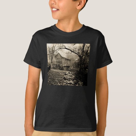 ヴィンテージ水車 Tシャツ (正面)
