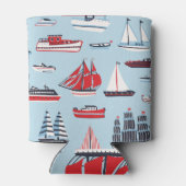 ヴィンテージ水輸送ドードルパターン 缶クーラー (裏面)