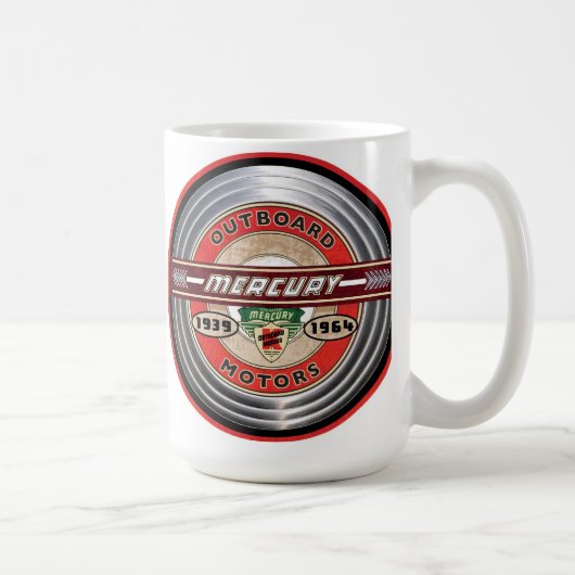 ヴィンテージ水銀船外機サイン コーヒーマグカップ (右)