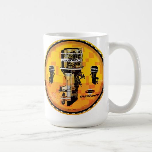 ヴィンテージ水銀船外機サイン コーヒーマグカップ (右)