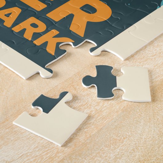 ヴィンテージ氷河ナショナルパーク ジグソーパズル (側面)