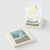 ヴィンテージ氷河ナショナルパーク ストーンコースター (横)