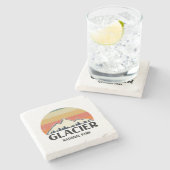 ヴィンテージ氷河ナショナルパーク ストーンコースター (横)