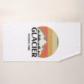 ヴィンテージ氷河ナショナルパーク バスタオル (バスタオル)