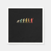 ヴィンテージ氷登山進化クライマーギフトアイディア スタンダードカクテルナプキン (正面)