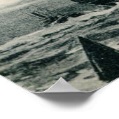 ヴィンテージ汽船SSルシタニア ポスター (角)