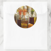 ヴィンテージ油ボトル ラウンドシール (バッグ)