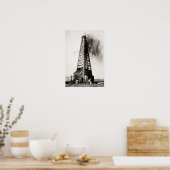 ヴィンテージ油井戸写真 ポスター (キッチン)