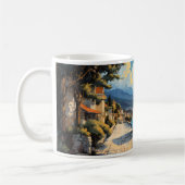 ヴィンテージ油彩風景画 コーヒーマグカップ (左)