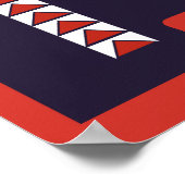 ヴィンテージ油標識再生 ポスター (角)