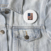 ヴィンテージ油田アメリカ国旗ベクターTシャツデザイン 缶バッジ (インサイチュ)