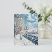ヴィンテージ油絵旅行はがきパリ ポストカード (スタンド正面)