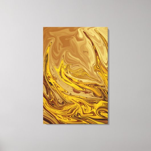 ヴィンテージ油絵 |最高のモダン抽象芸術 キャンバスプリント (正面)