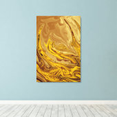 ヴィンテージ油絵 |最高のモダン抽象芸術 キャンバスプリント (インサイチュ (ウッドフロア))