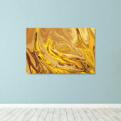 ヴィンテージ油絵 |最高のモダン抽象芸術 キャンバスプリント (インサイチュ (ウッドフロア))