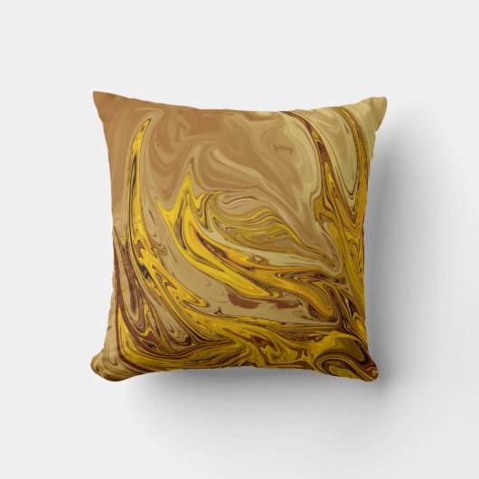 ヴィンテージ油絵 |最高のモダン抽象芸術 クッション (正面)