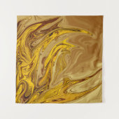 ヴィンテージ油絵 |最高のモダン抽象芸術 タペストリー (正面(横))