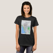 ヴィンテージ沼津日本地図1945 Tシャツ (正面フル)
