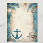 ヴィンテージ沿岸海ビーチスクラップブックジャンクジャーナル (正面/裏面)