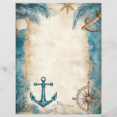 ヴィンテージ沿岸海ビーチスクラップブックジャンクジャーナル (正面)