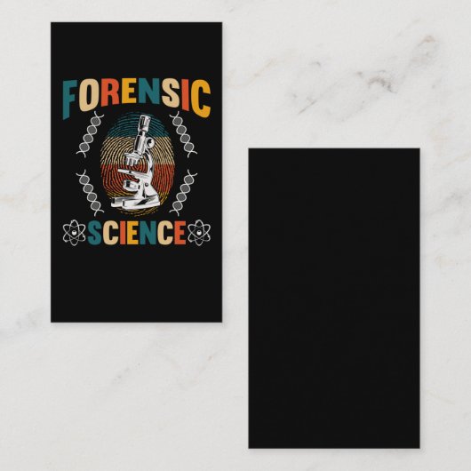 ヴィンテージ法医学指紋検出 名刺 (正面/裏面)