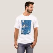 ヴィンテージ波とクラウド Tシャツ (正面フル)