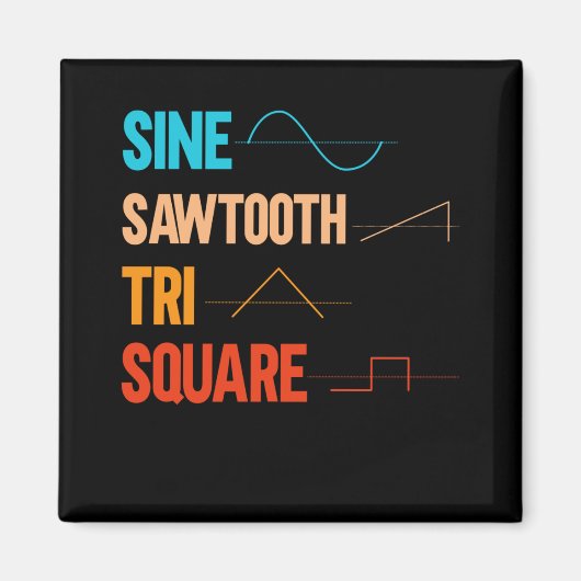 ヴィンテージ波形アナログミュージック マグネット (正面)