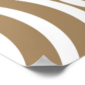 ヴィンテージ波線の幾何学的デザイン ポスター (角)