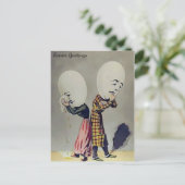 ヴィンテージ泣き叫びエッグイースターポストカード ポストカード (スタンド正面)