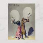 ヴィンテージ泣き叫びエッグイースターポストカード ポストカード (正面)