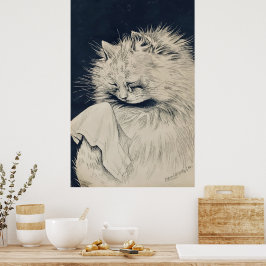 ヴィンテージ泣き猫byルイウィリアムワイン ポスター