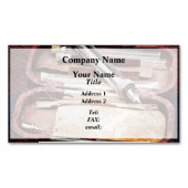 ヴィンテージ注射器 マグネット名刺 (正面)