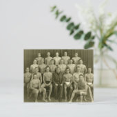 ヴィンテージ泳ぐ人 ポストカード (スタンド正面)