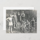 ヴィンテージ泳ぐ ポストカード (正面/裏面)