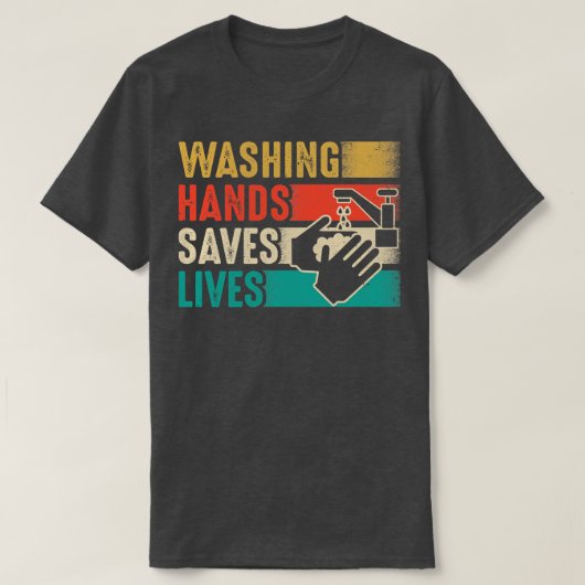 ヴィンテージ洗浄救寿命 Tシャツ (デザイン正面)