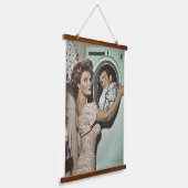 ヴィンテージ洗濯サプライズ 吊り下げ型タペストリー (傾斜あり)