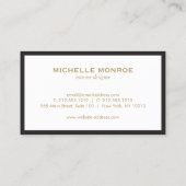 ヴィンテージ洗練された織円の内部設計 名刺 (裏面)