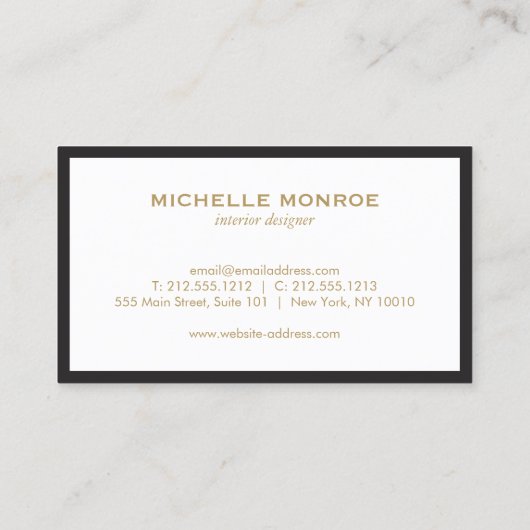 ヴィンテージ洗練された織円の内部設計 名刺 (裏面)