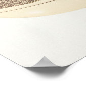 ヴィンテージ洗面器便器ヴィンテージ浴室 ポスター (角)