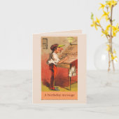 ヴィンテージ活版印刷すべての行事カード カード (黄色い花)