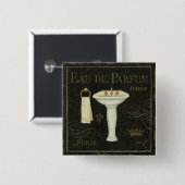 ヴィンテージ流しおよびタオル 缶バッジ (正面&裏面)