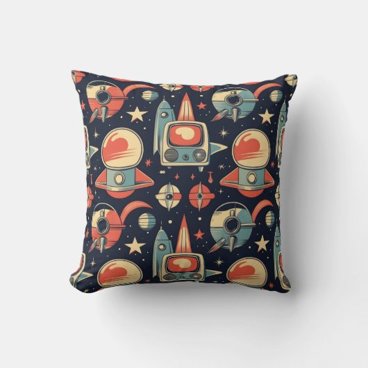 ヴィンテージ流行パターン1950年代 クッション (正面)