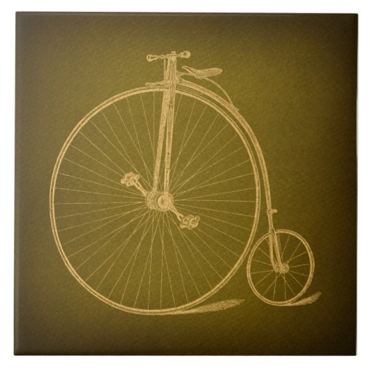 ヴィンテージ流速自転車アンティーク高輪自転車 タイル (正面)