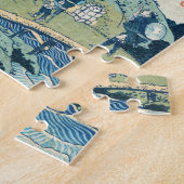 ヴィンテージ浮クール清絵北斎滝 ジグソーパズル (側面)